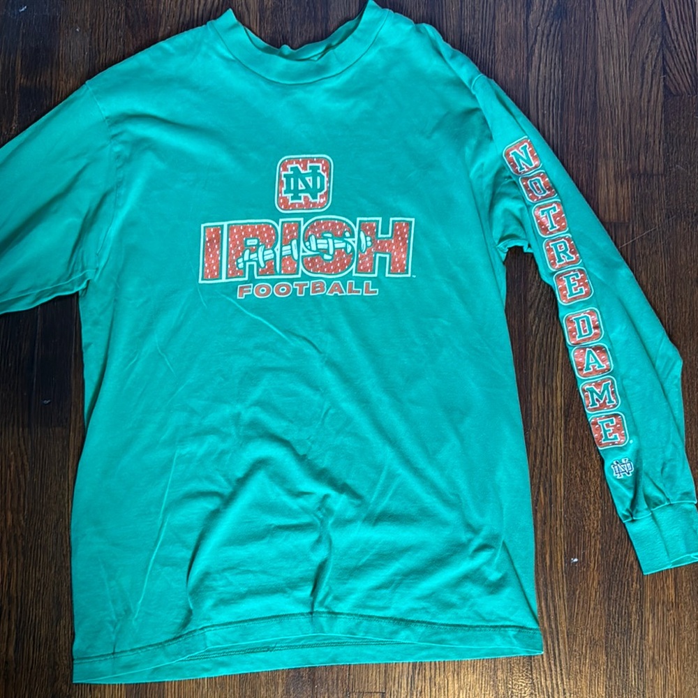 Notre Dame Irish Football Long Sleeve Shirt